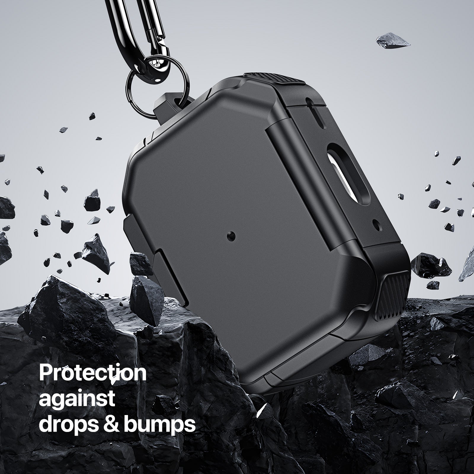 DUX DUCIS PECF Series for Apple AirPods Pro Protective Cover PC+TPU Carrying Case with Keychain DUX DUCIS PECF Series for Apple AirPods Pro Protective Cover PC+TPU Carrying Case with Keychain